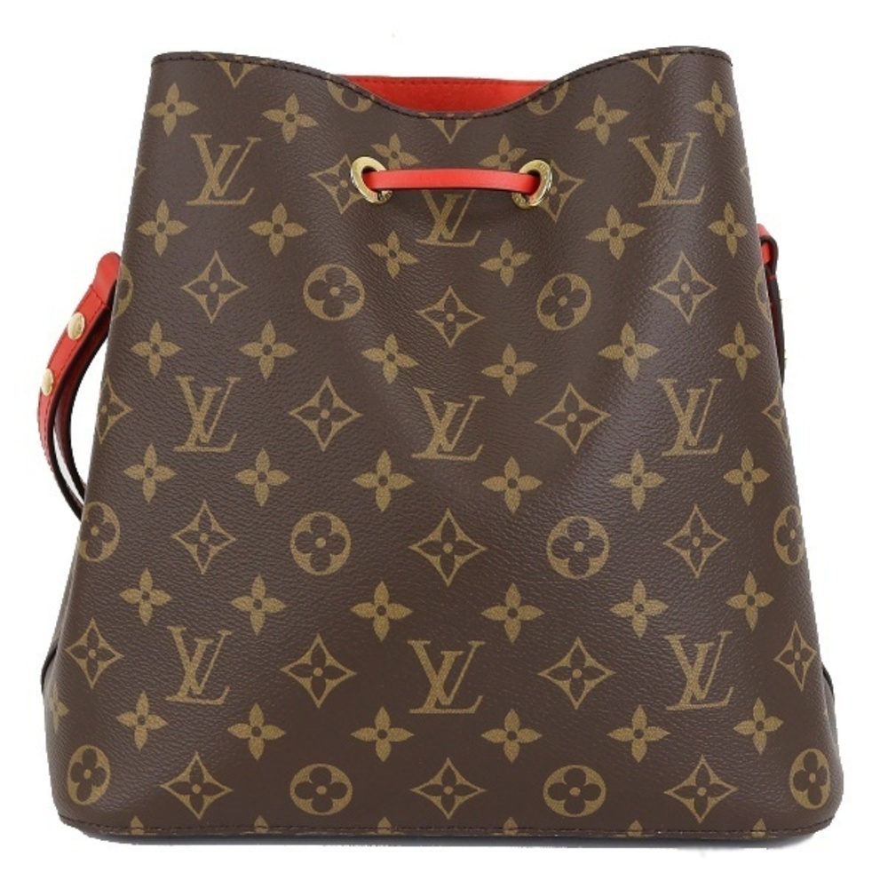 Louis Vuitton Monogram NeoNoe Coquelicot Shoulder Bag Red